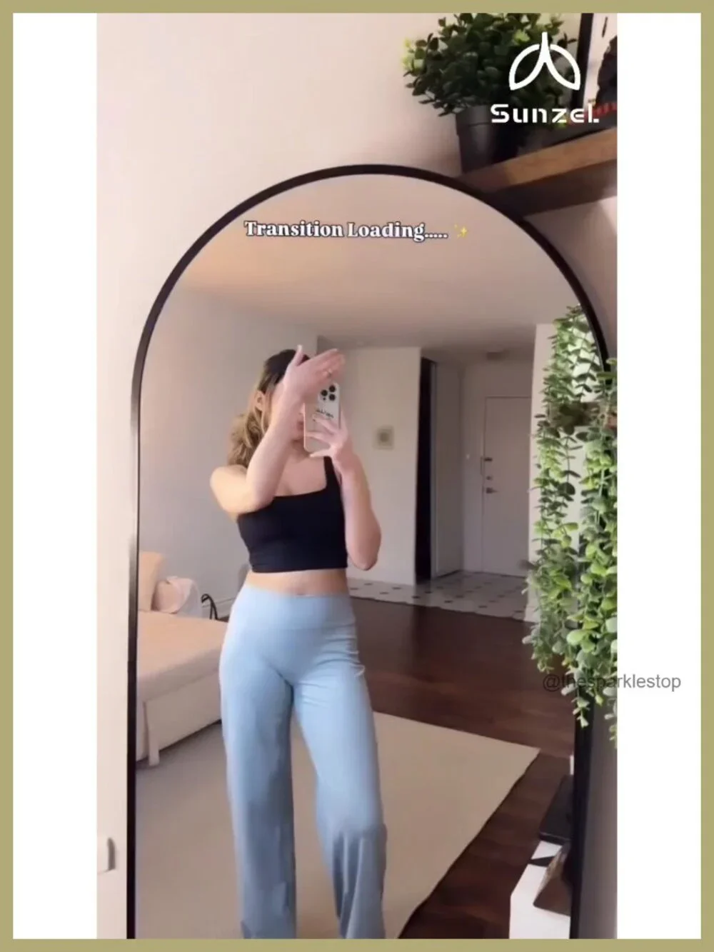 Butt Lifting Wide Leg Yoga Pants High Waist Tummy Control No Front Seam Scrunch